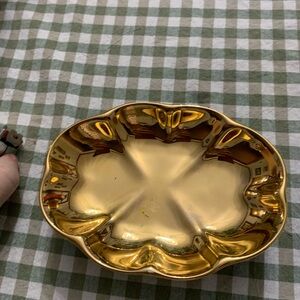 Vintage Gold color Decorative Bowl